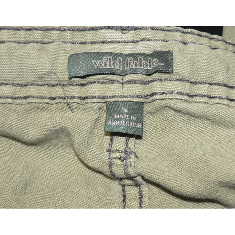 Wild Fable Womens Low Rise Cotton Pocket Relaxed Carpenter Pants in Green Size 6 - Picture 9 of 11